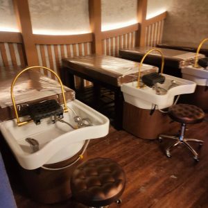 Giường gội đầu dưỡng sinh cao cấp – Bồn sứ